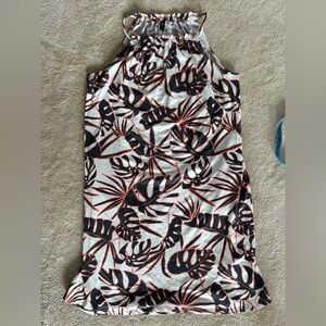 FarWest Leaf Print Dress